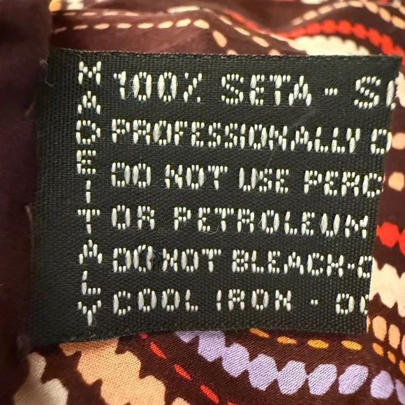 Missoni 100% Silk Scarf 🇮🇹 – Iconic Wavy Stripe Print – Made in Italy - Picture 12 of 13